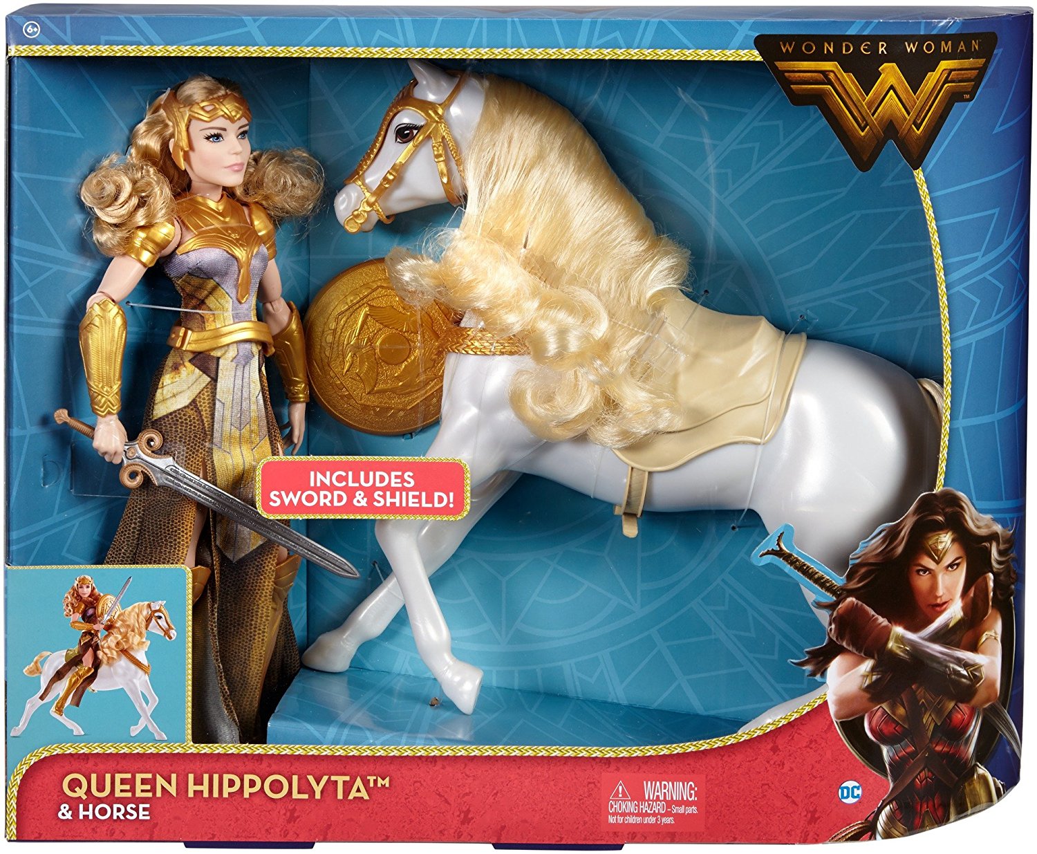 Кукла шарнирная Королева Ипполита и лошадь DC Wonder Woman Queen Hippolyta and Horse