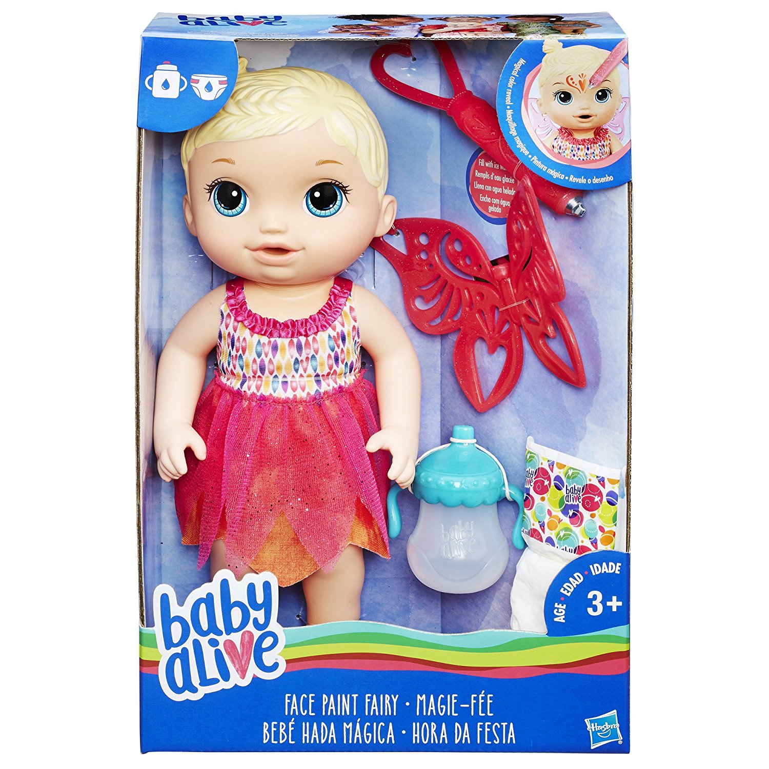 Кукла пупс фея разрисуй лицо Baby Alive Face Paint Fairy
