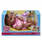 Кукла пупс темнокожая с бутылочкой Baby Alive Snuggle Baby
