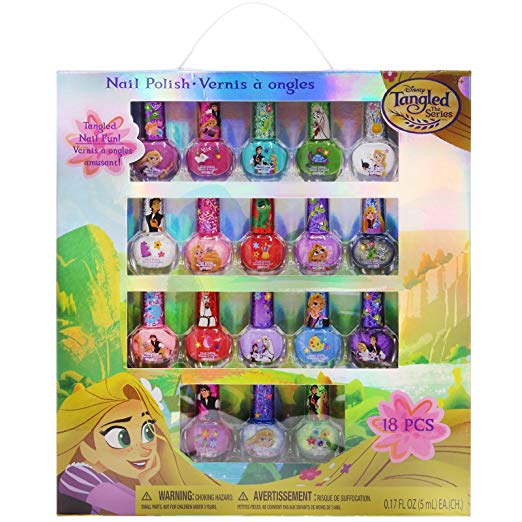 Набор детские лаки для ногтей принцессы Рапунцель 18 цветов Townley Girl
