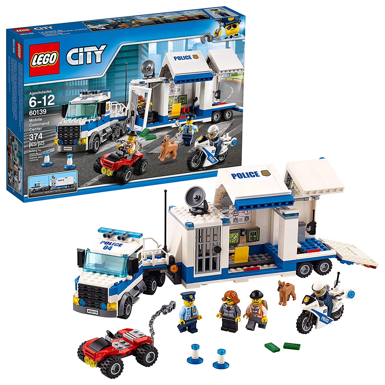 Конструктор Лего сити Мобильный командный центр LEGO City Police 60139