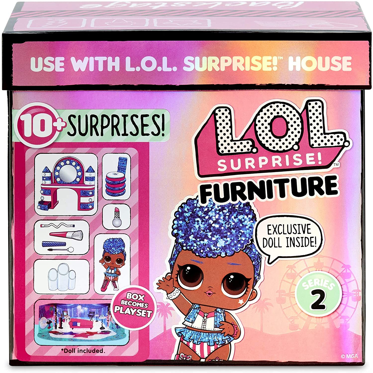 ЛОЛ стильный интерьер закулисье LOL Surprise Furniture Independent Queen