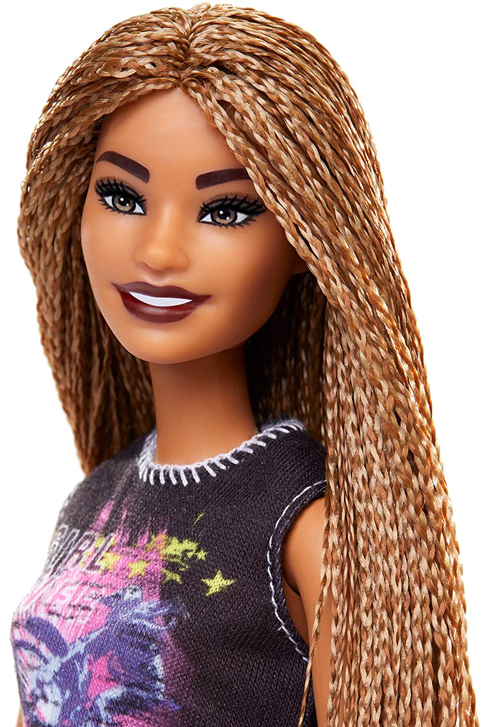 Кукла Барби модница длинные косички Barbie Fashionistas 123 Long Braided Hair