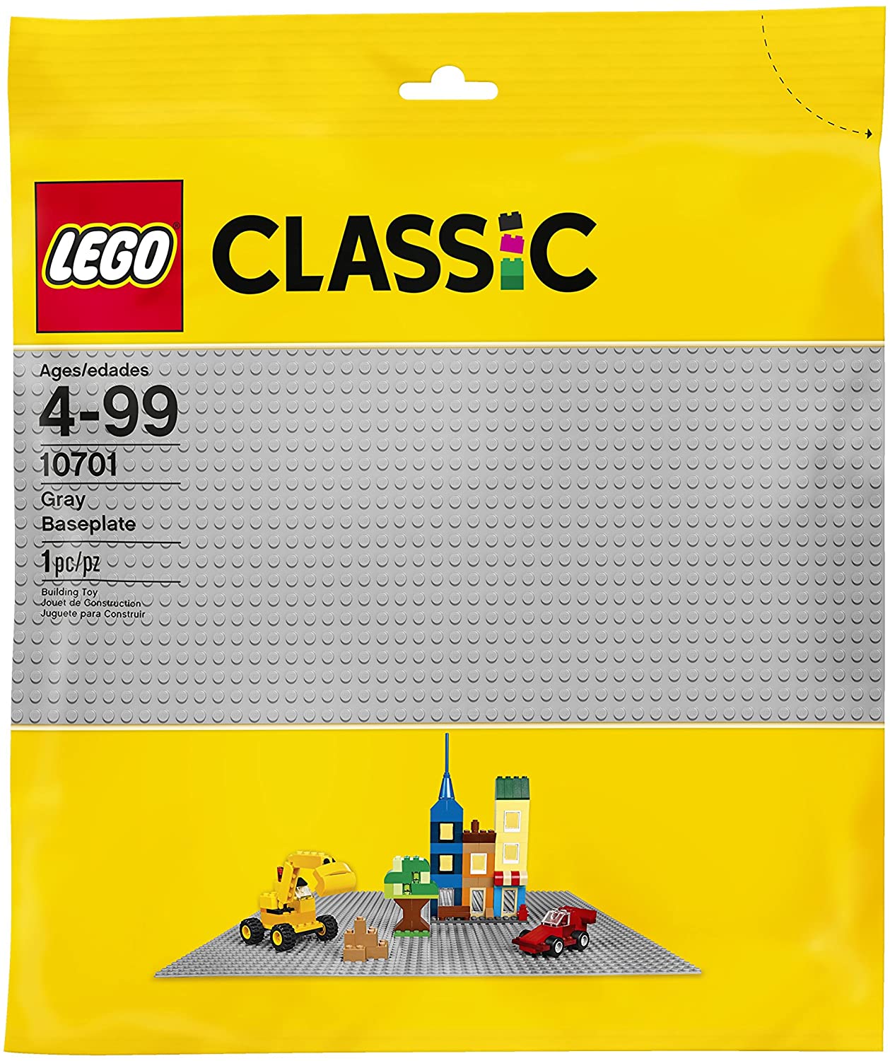 Конструктор Лего 10701 Базовая пластина серая LEGO Classic