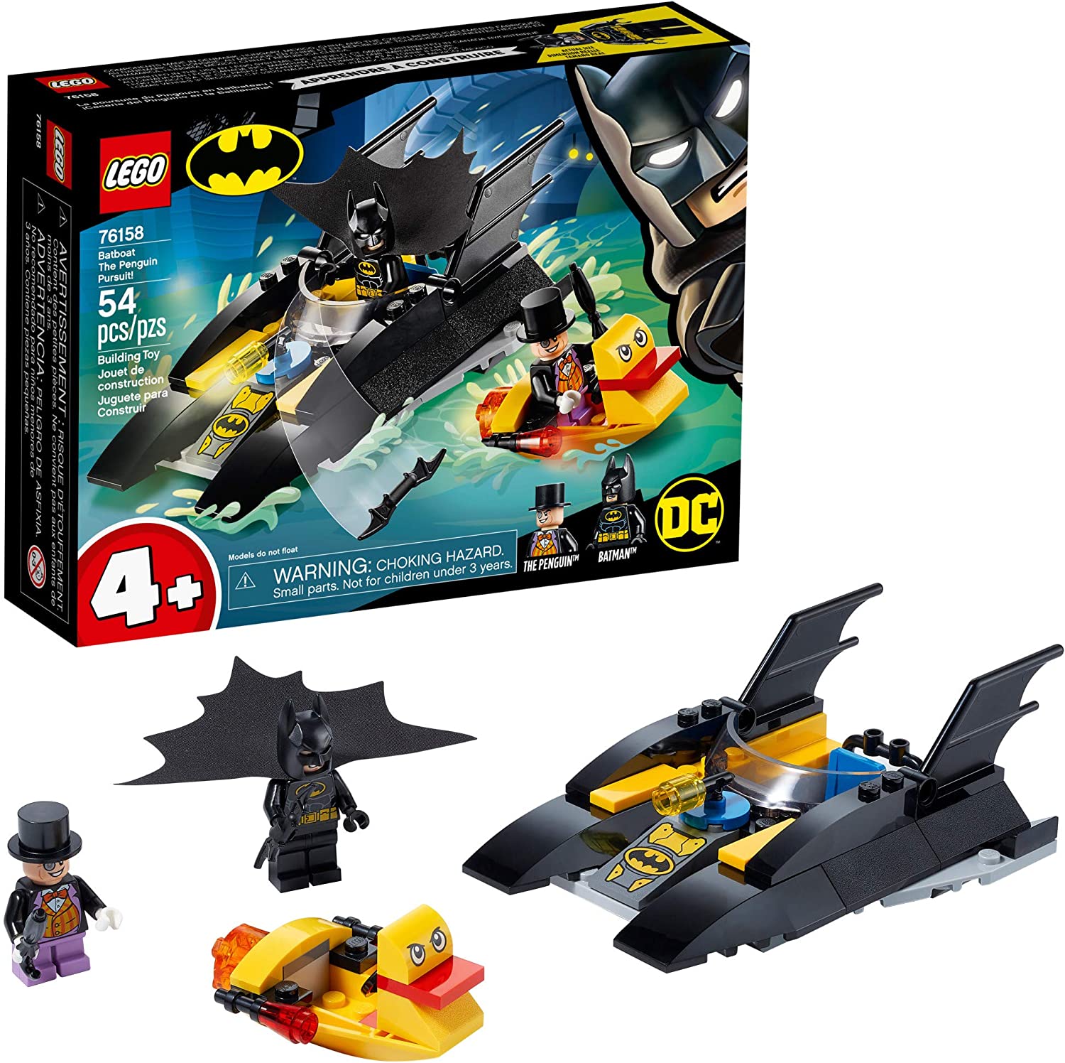 Конструктор Лего 76158 Погоня за Пингвином на Бэткатере Lego Batman