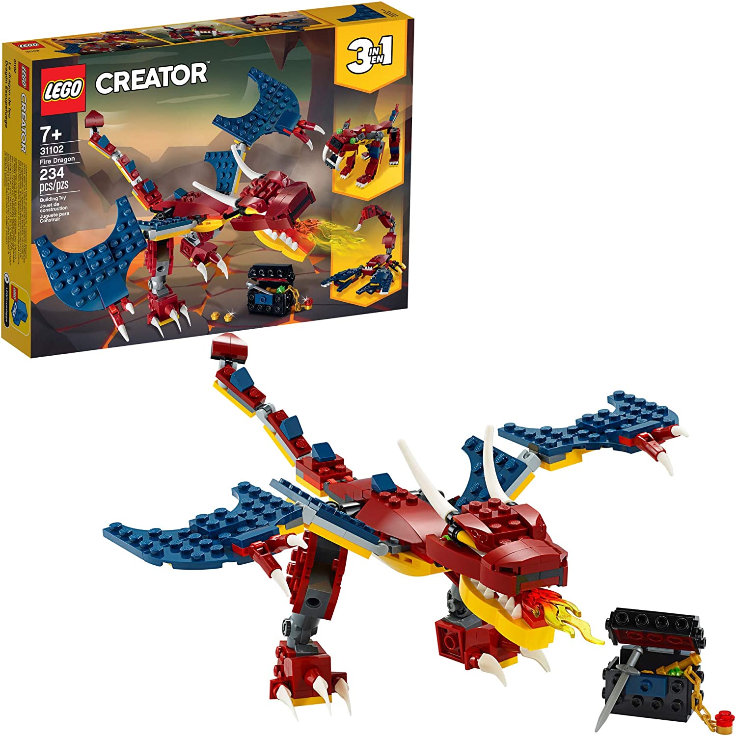 Конструктор Лего огненный дракон 31102 LEGO Creator Fire Dragon