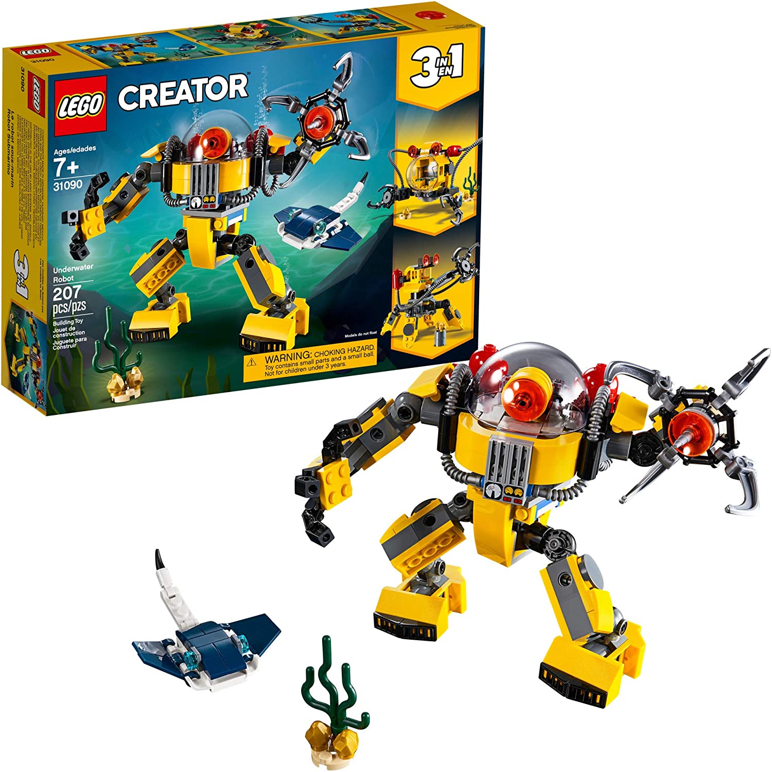 Конструктор Лего 31090 Робот для подводных исследований LEGO Creator Underwater Robot