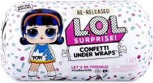 Кукла лол конфетти капсула декодер белая LOL Surprise Confetti Under Wraps