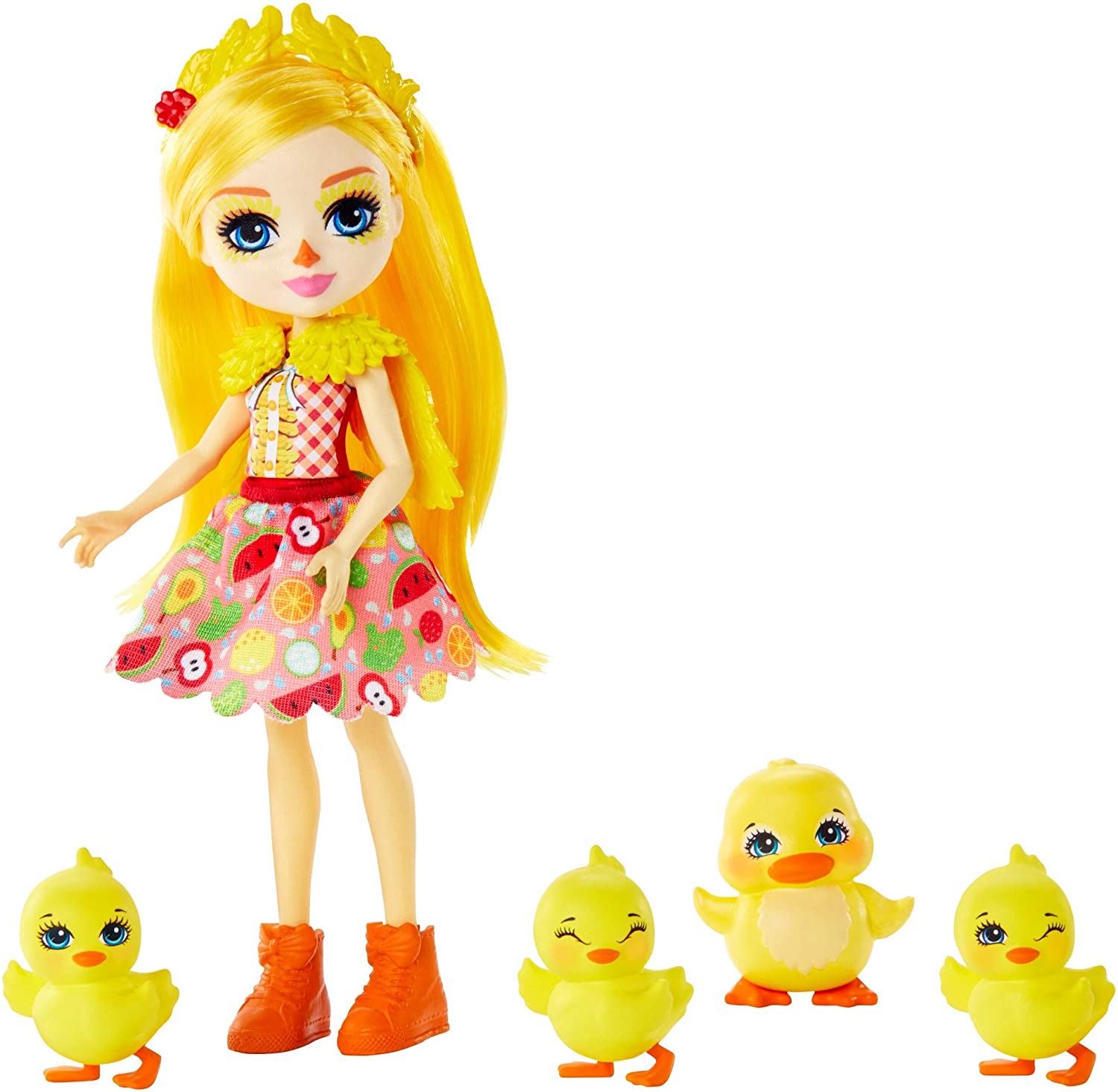Энчантималс кукла утка Дина Дак и утята Enchantimals Dinah Duck GJX43 GJX45