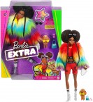 Кукла Барби Экстра афроамериканка Barbie Extra Furry Rainbow Coat