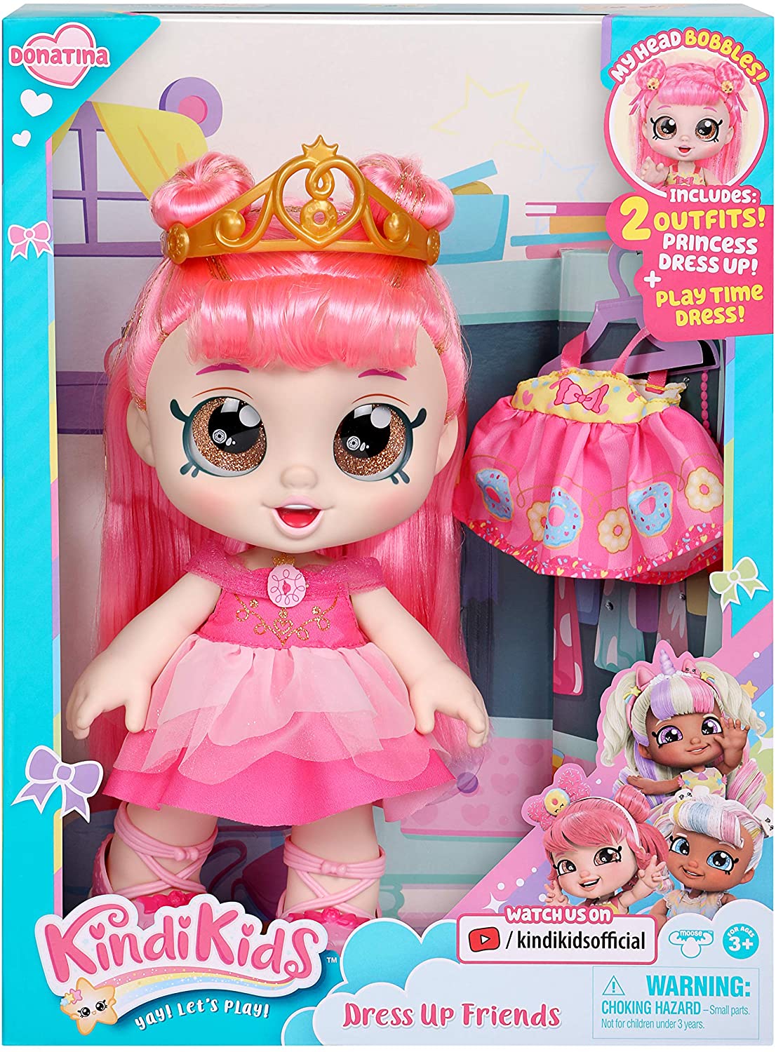Кукла Кинди Кидс Донатина с одеждой Kindi Kids Dress Up Donatina Princess