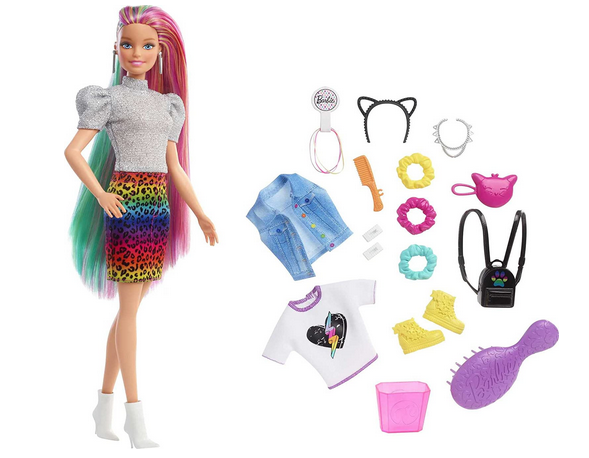 Кукла Барби Радужный Леопард Barbie Leopard Rainbow Hair