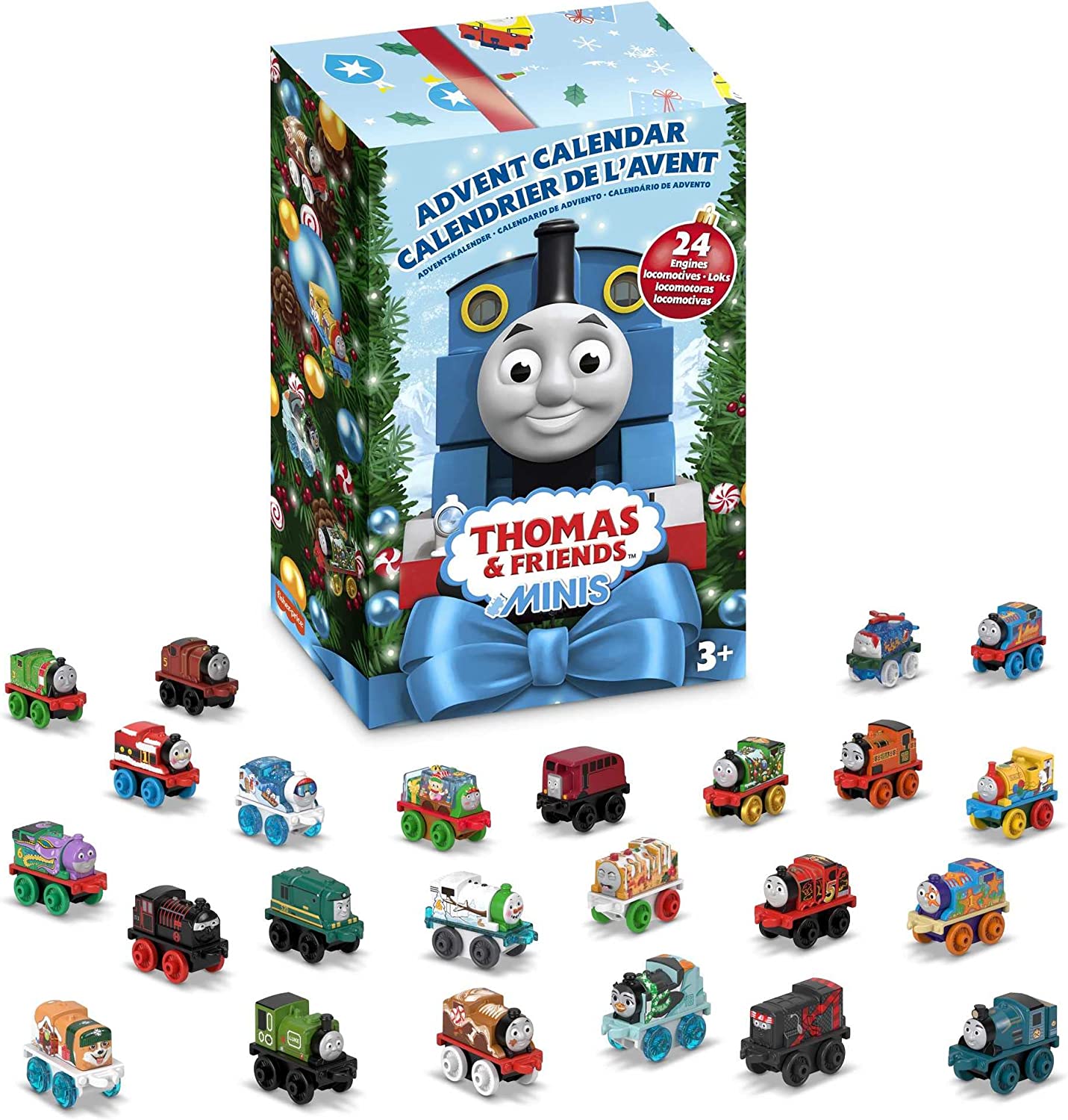 Адвент 2022 календарь паровозик Томас и друзья 24 подарка Fisher-Price