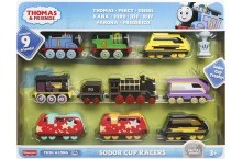 Томас и друзья паровозики 9 штук Thomas and Friends Sodor Cup Racers