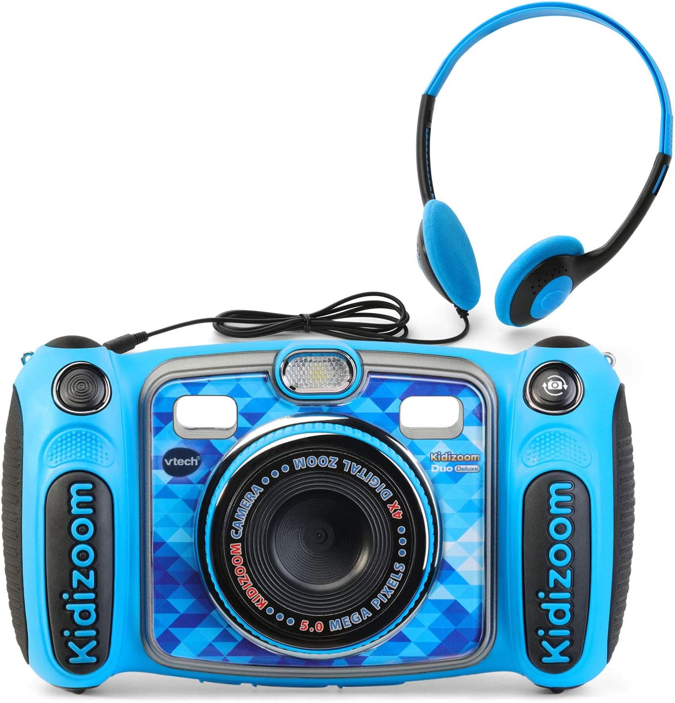 Детский фотоаппарат Витеч с наушниками видеозаписью синий VTech Kidizoom Duo 5.0