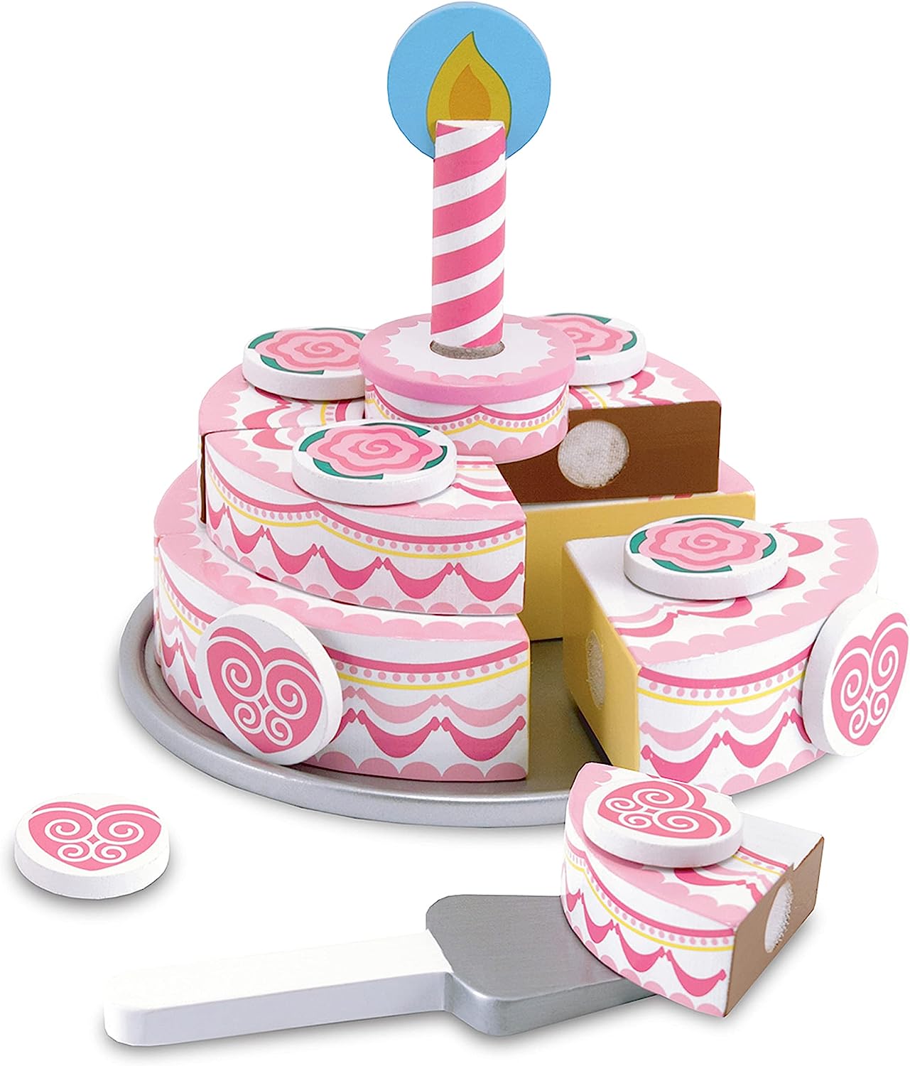 Игровой деревянный набор Трехъярусный праздничный торт Melissa & Doug Triple-Layer Party Cake Wooden
