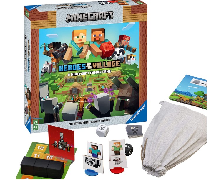 Настольная игра Майнкрафт Равенсбургер оригинал Ravensburger 20914 Minecraft Heroes of the Village Cooperative