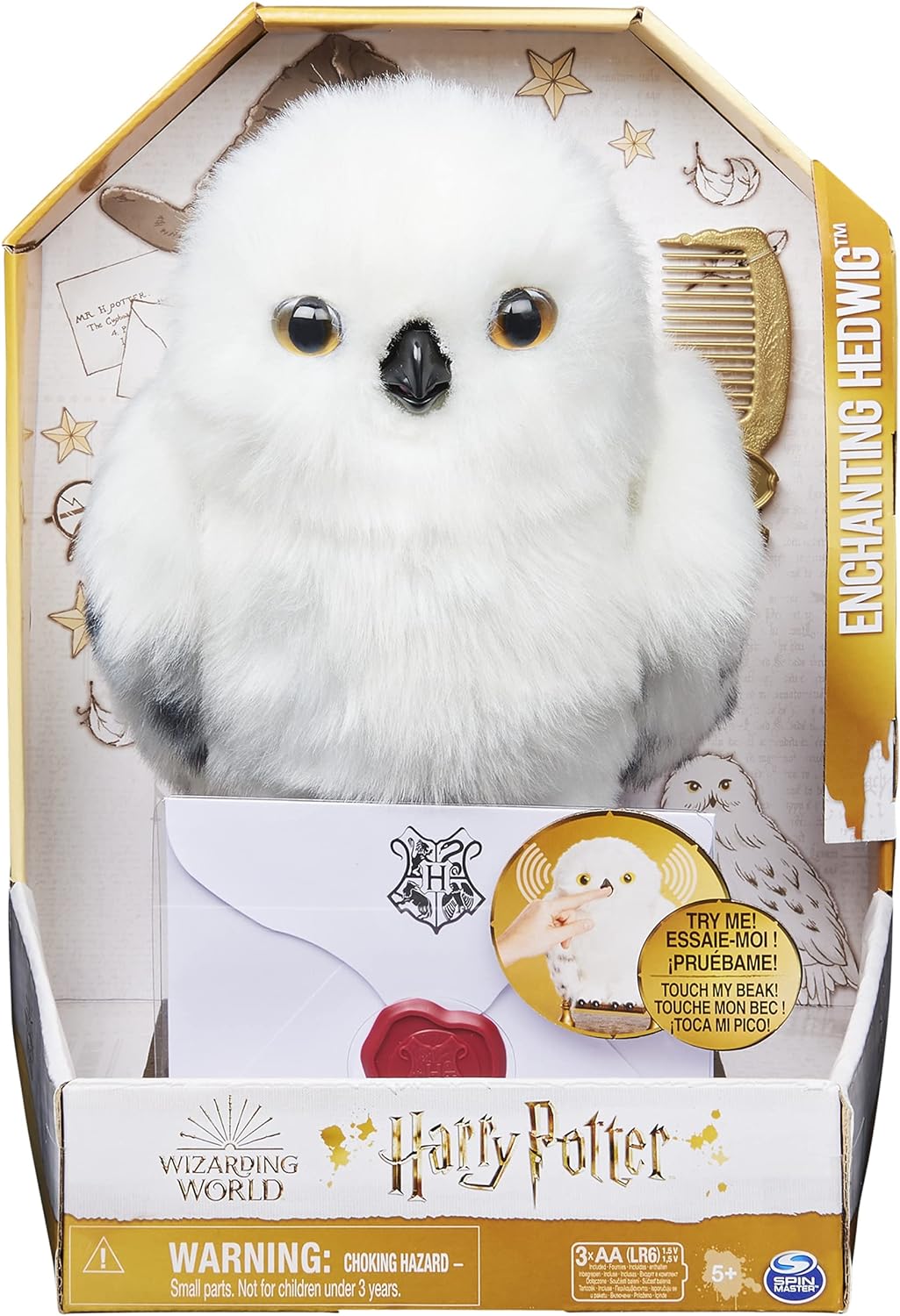 Интерактивная сова Гедвига Букля Хедвига Гарри поттер Harry Potter interactive plush owl Hedwig