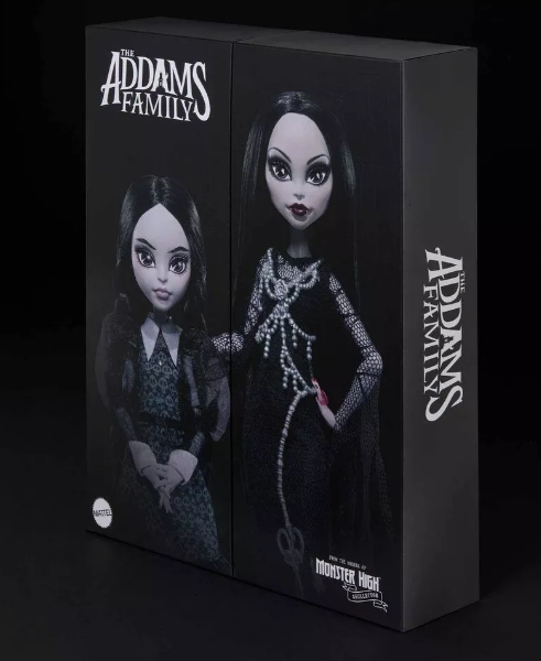 Коллекционный набор кукол Семейка Адамс Мортиша и Уэнсдей Monster High Skullector Addams Family