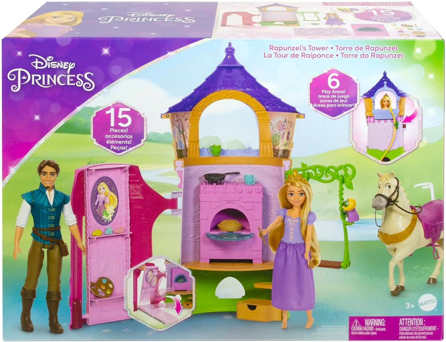 Кукла Рапунцель и Высокая Башня Disney Princess HMV99 Movable Rapunzel Doll and Tower